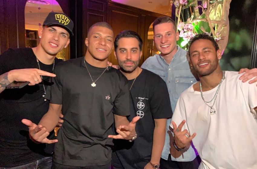 Neymar et Mbappé lors de l’une de leurs soirées au César de Mehdi Abdelhedi – Photo Instagram