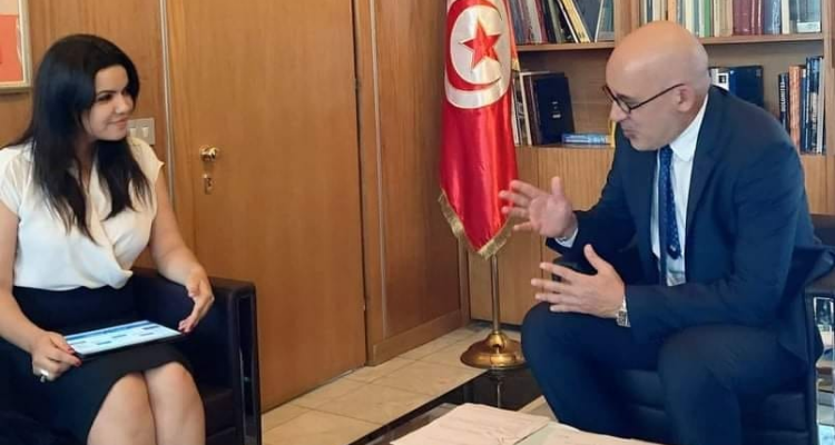 سفير تونس بروما يستقبل سلمى رويس رئيسة جمعية Tunisie passion