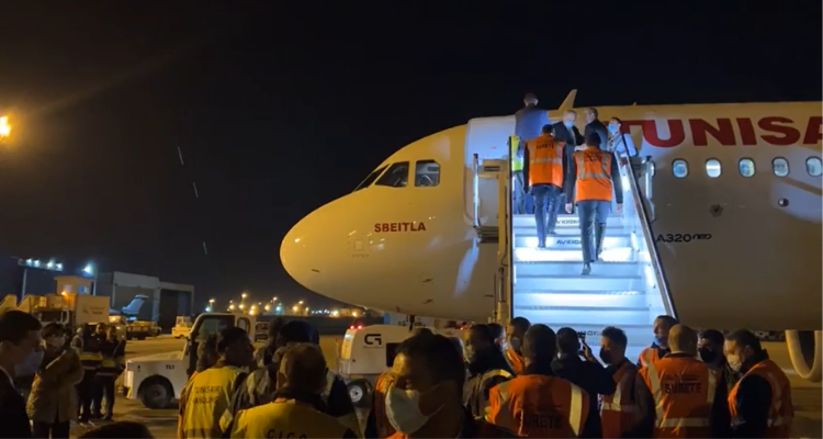 الخطوط التونسية تتسلّم الطائرة الجديدة 'سبيطلة' من نوع A320neo‎