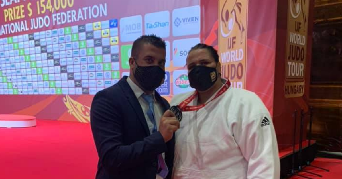 La Judokate Tunisienne, Nihel Cheikhrouhou médaillée à Budapest