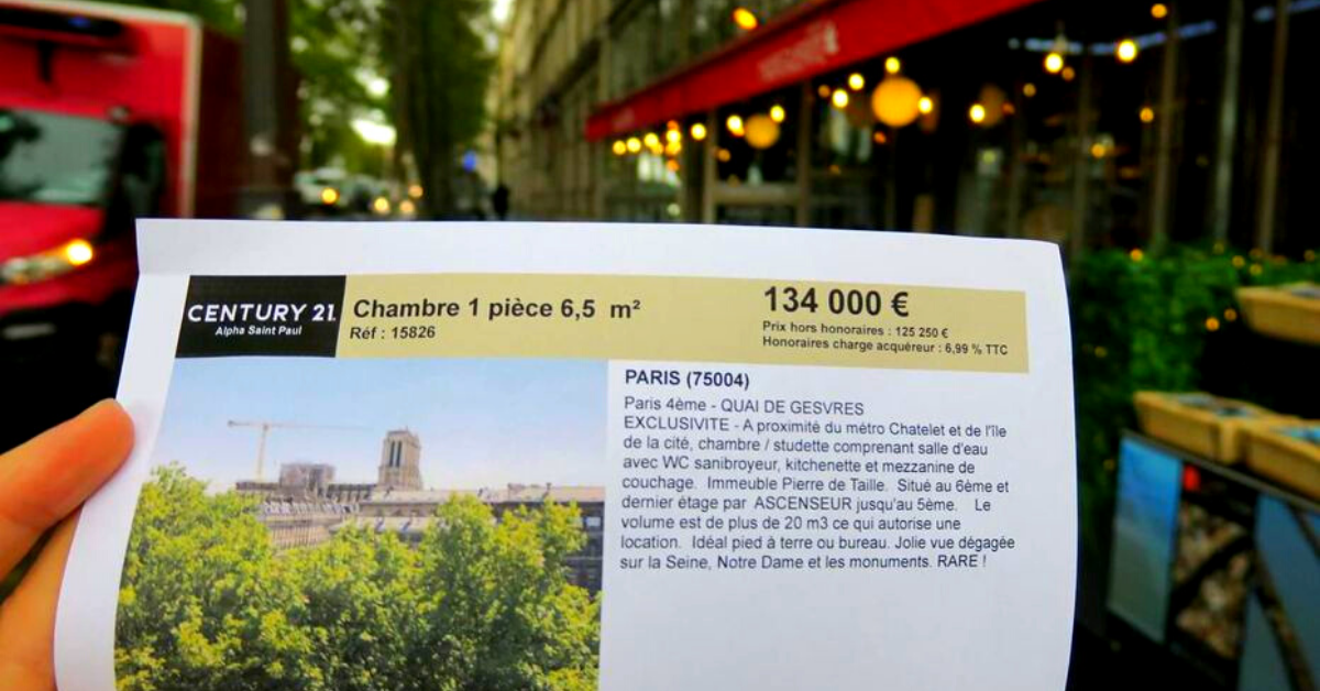 Paris : un appartement de 6,51 m² en vente pour 134.000 euros