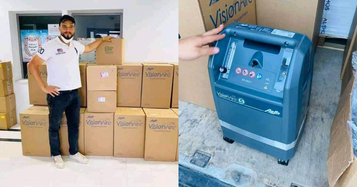 تونسي مقيم بأمريكا يتبرع ب-30 جهاز اوكسيجين لمستشفيات القيروان