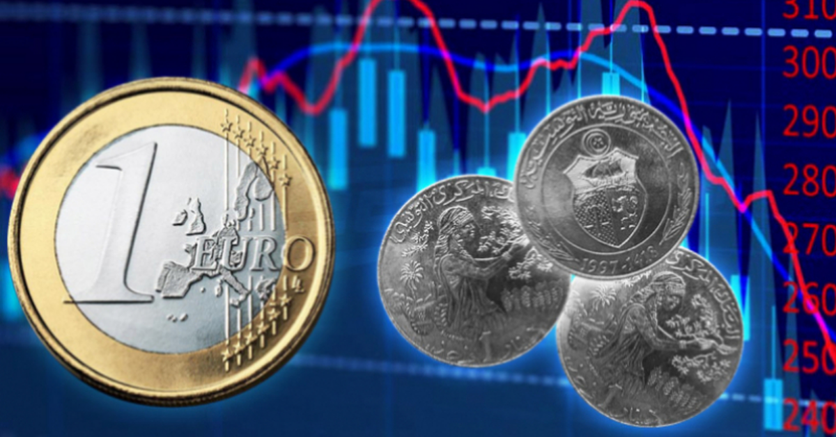 تحسن سعر صرف الدينار التونسي مقابل اليورو