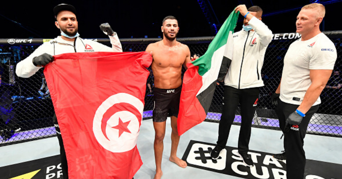 Le Tunisien Mounir Lazzez remporte sa première victoire à l'UFC